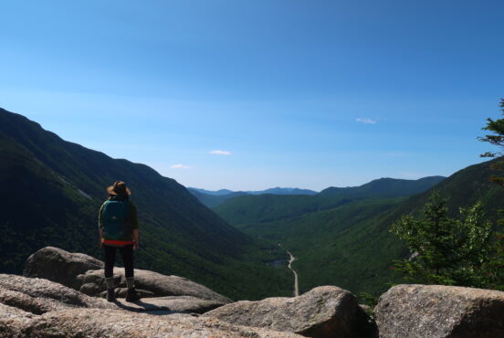 Standing on the Mount Willard Summit